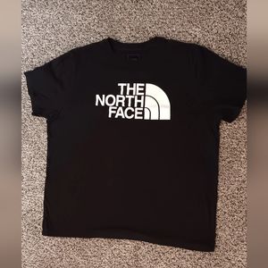 Mens The North Face Logo t shirt black size XL Large